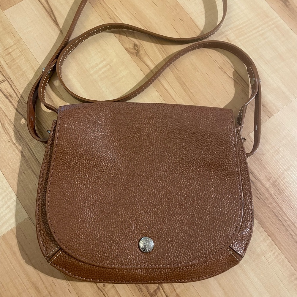 Classic Brown Crossbody Saddle Bag